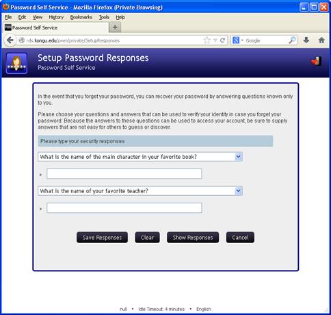 Continue and Logout